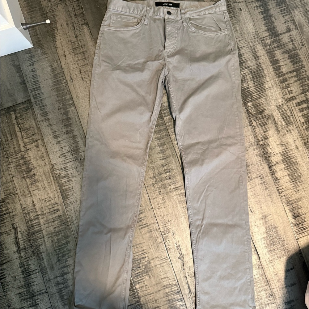 Joe's Jeans Light Grey Straight Jeans